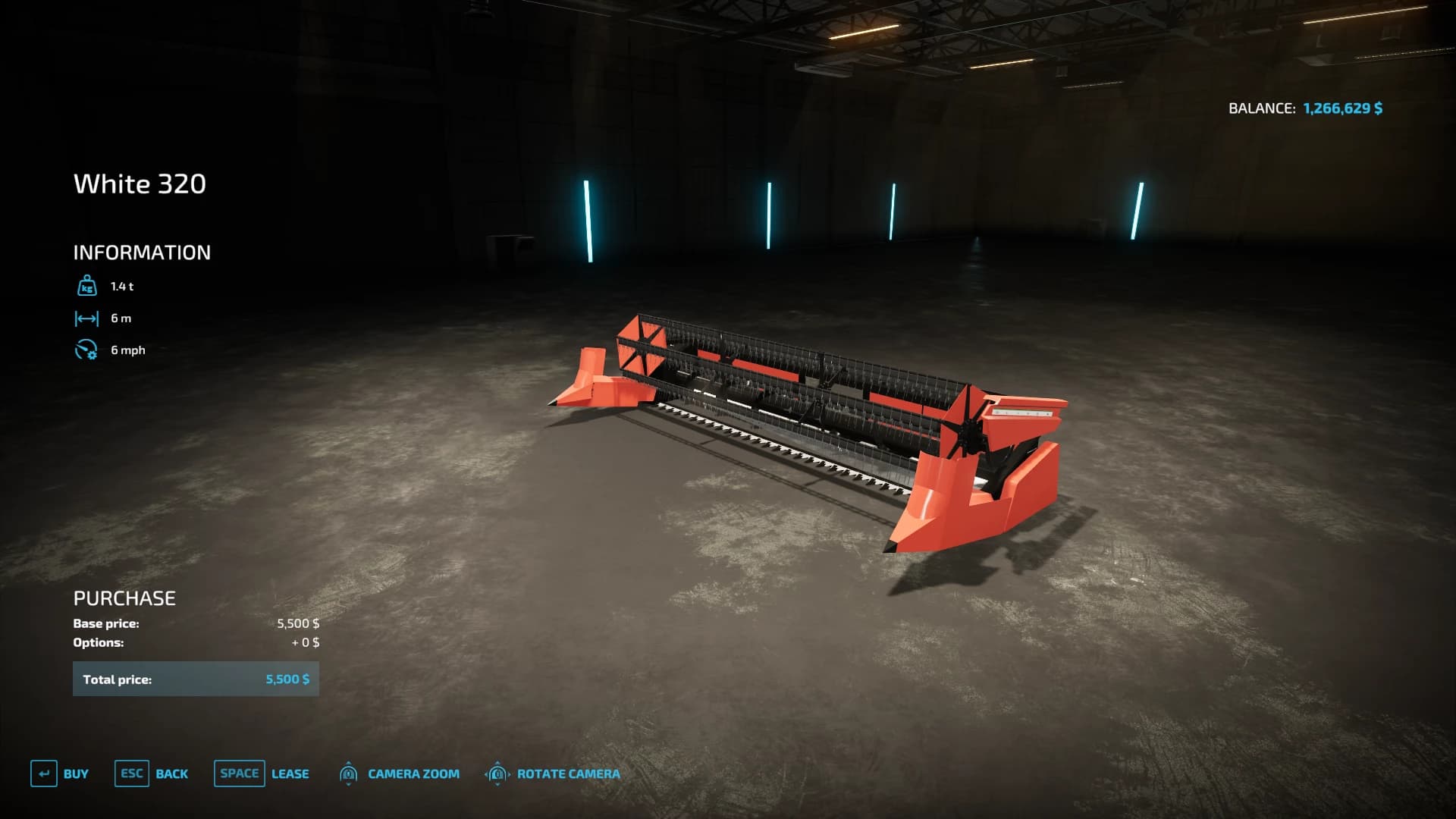 WHITE COMBINE GRAIN HEADERS