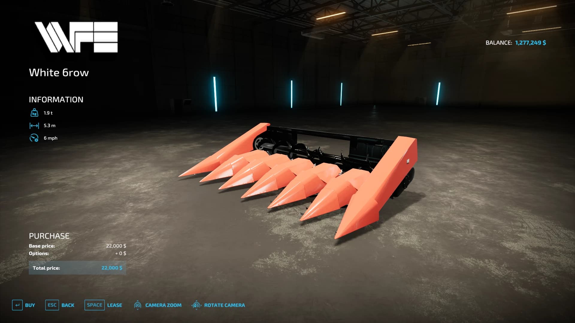 WHITE CORN HEADERS