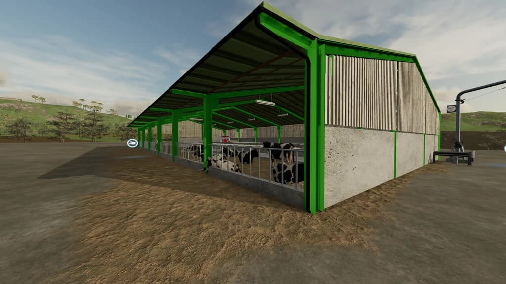 WINTER COW BARN 3