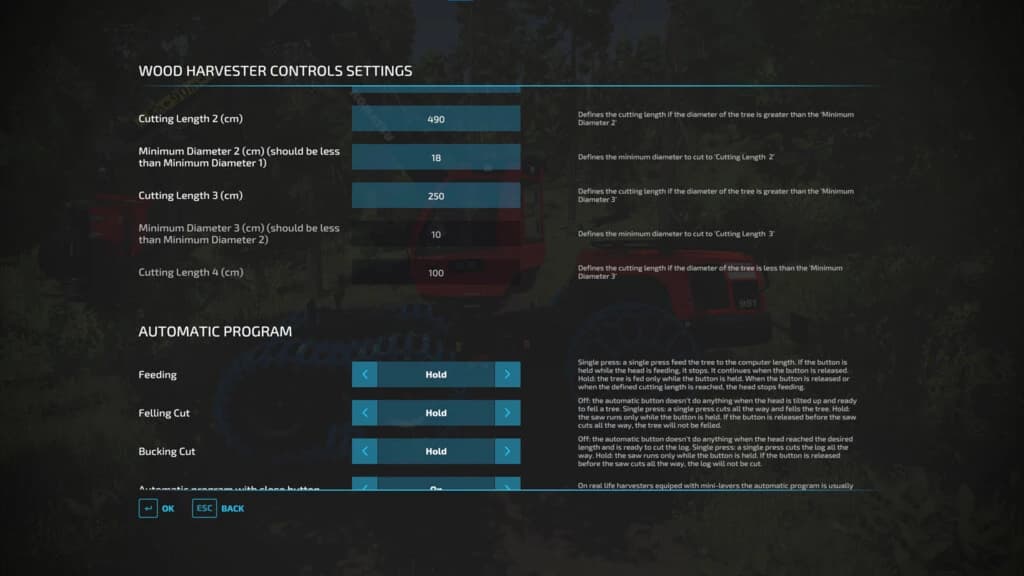 WOOD HARVESTER CONTROLS 4