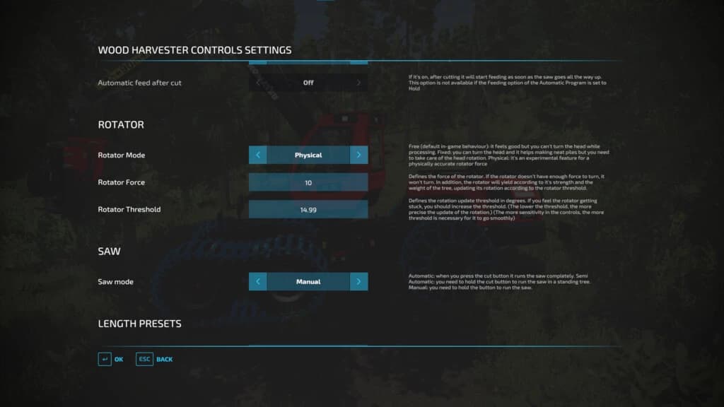 WOOD HARVESTER CONTROLS 3