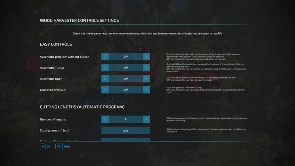 WOOD HARVESTER CONTROLS 2