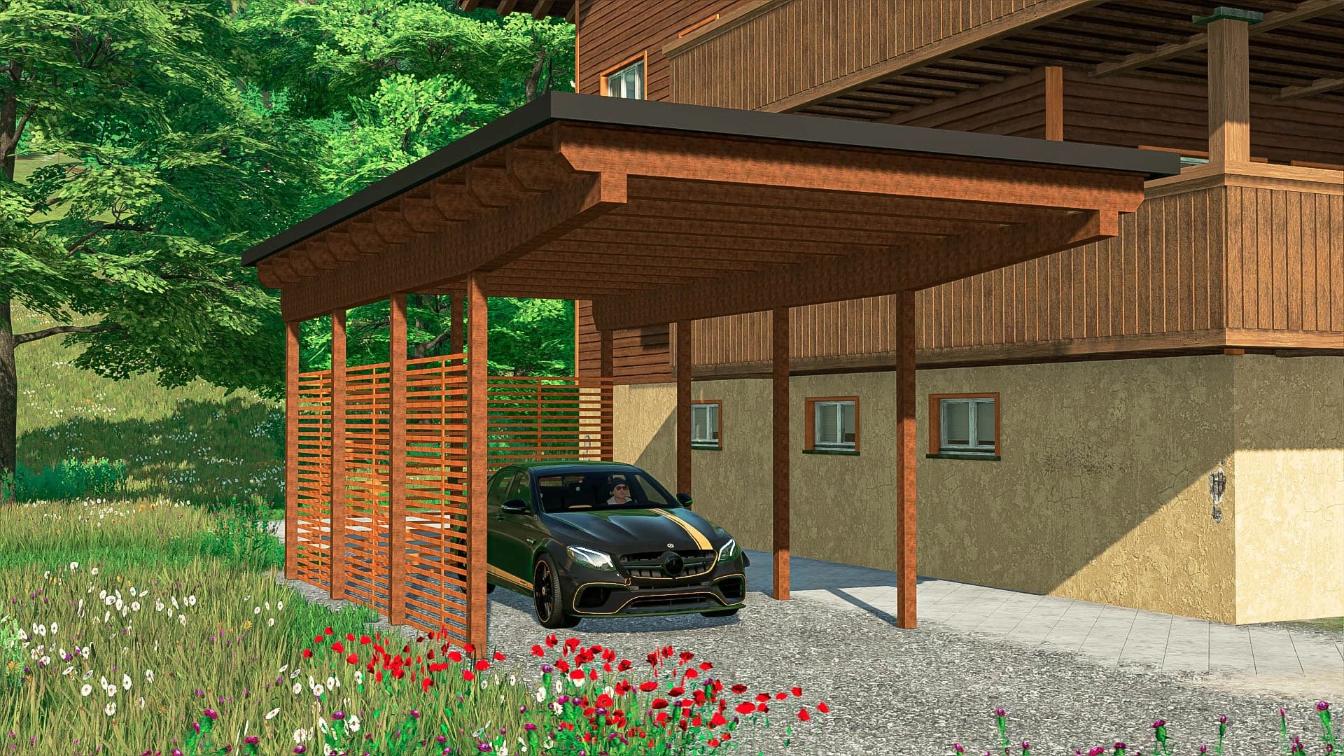 WOODEN CARPORT 5