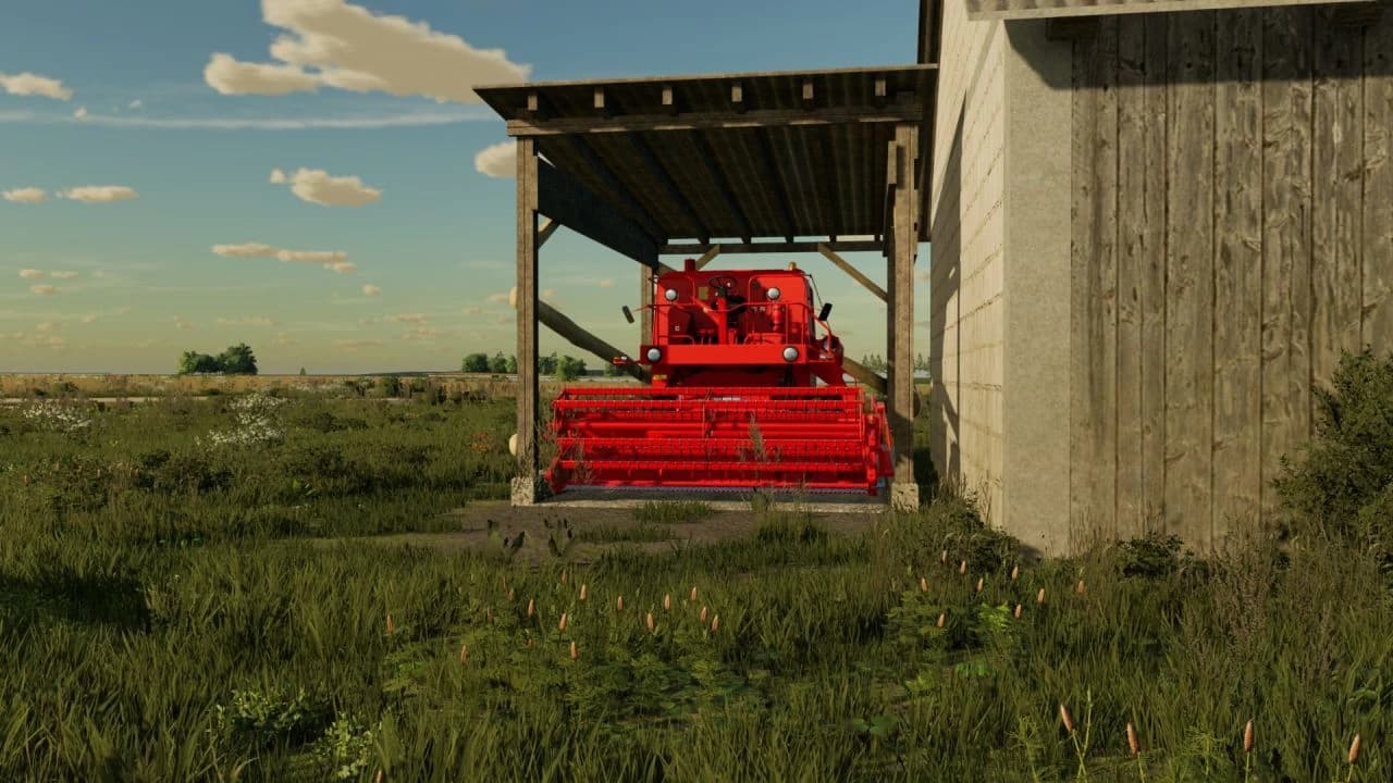 WOODEN SHED FOR COMBINES