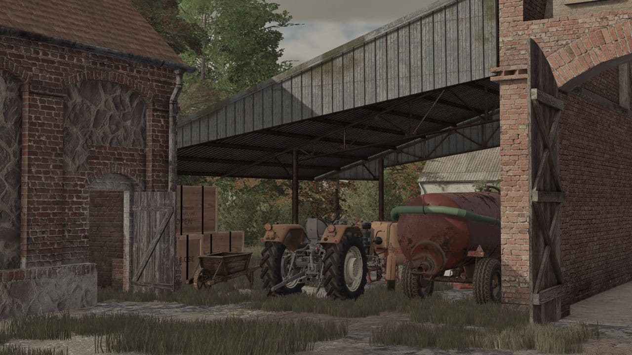 A shelter added to the building 2