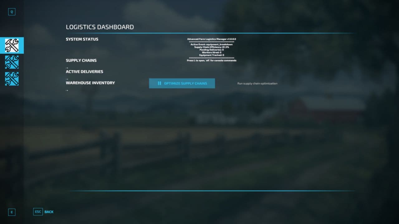 Advanced Farm Logistics Manager 3