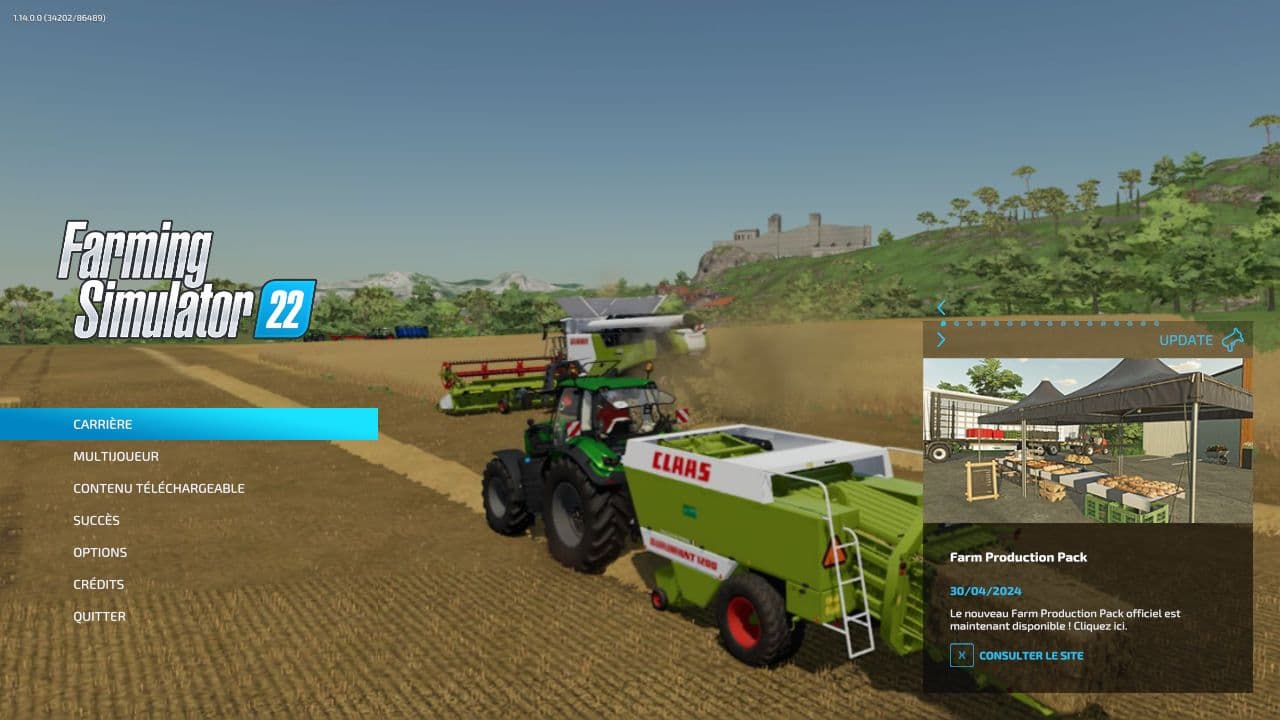 Background of the main menu FS22 4