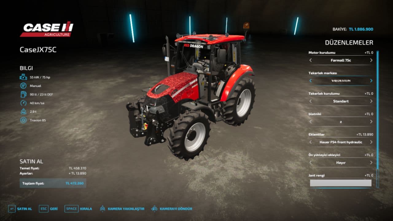 Case IH Farmall 75C Edit