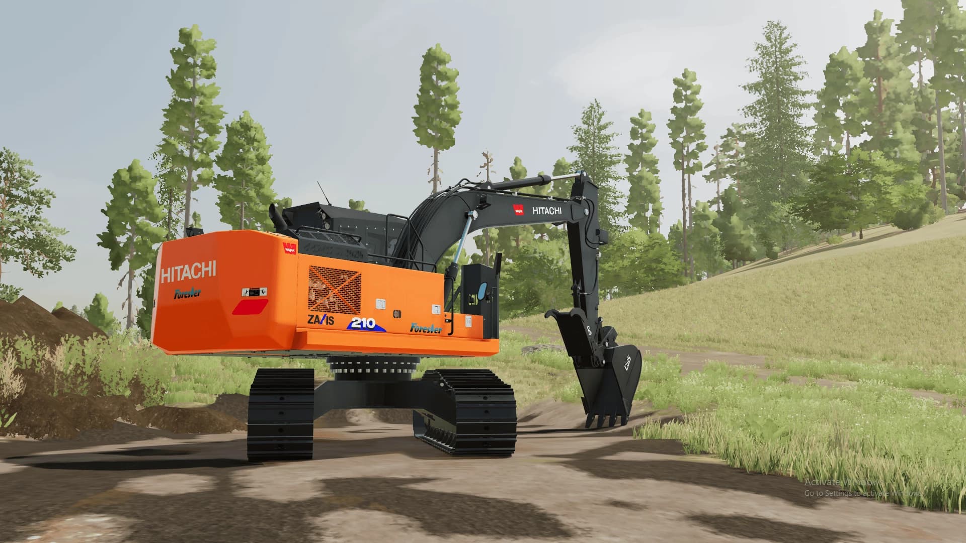 Deere 2154G/Hitachi ZX210F-6 Roadbuilder 2