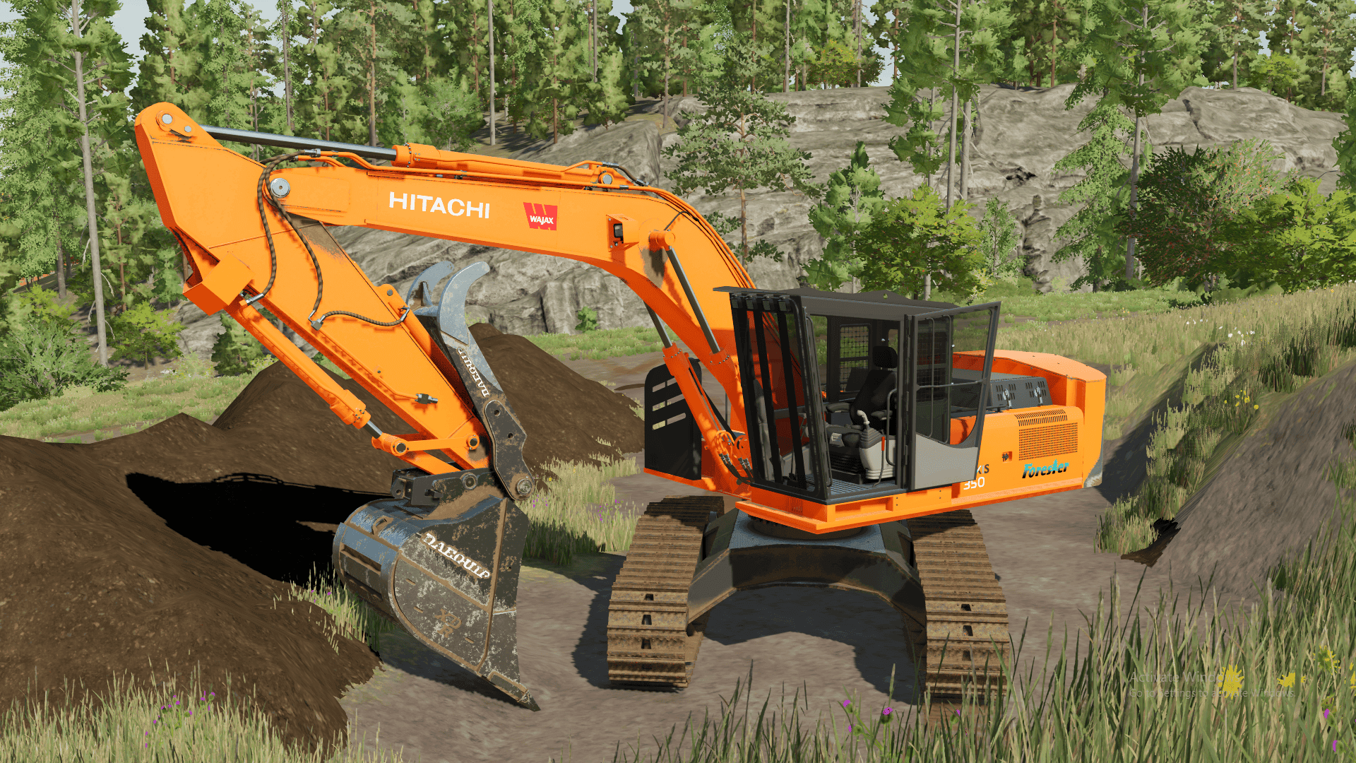 Deere 3554/Hitachi ZX350F-1 Roadbuilder 4