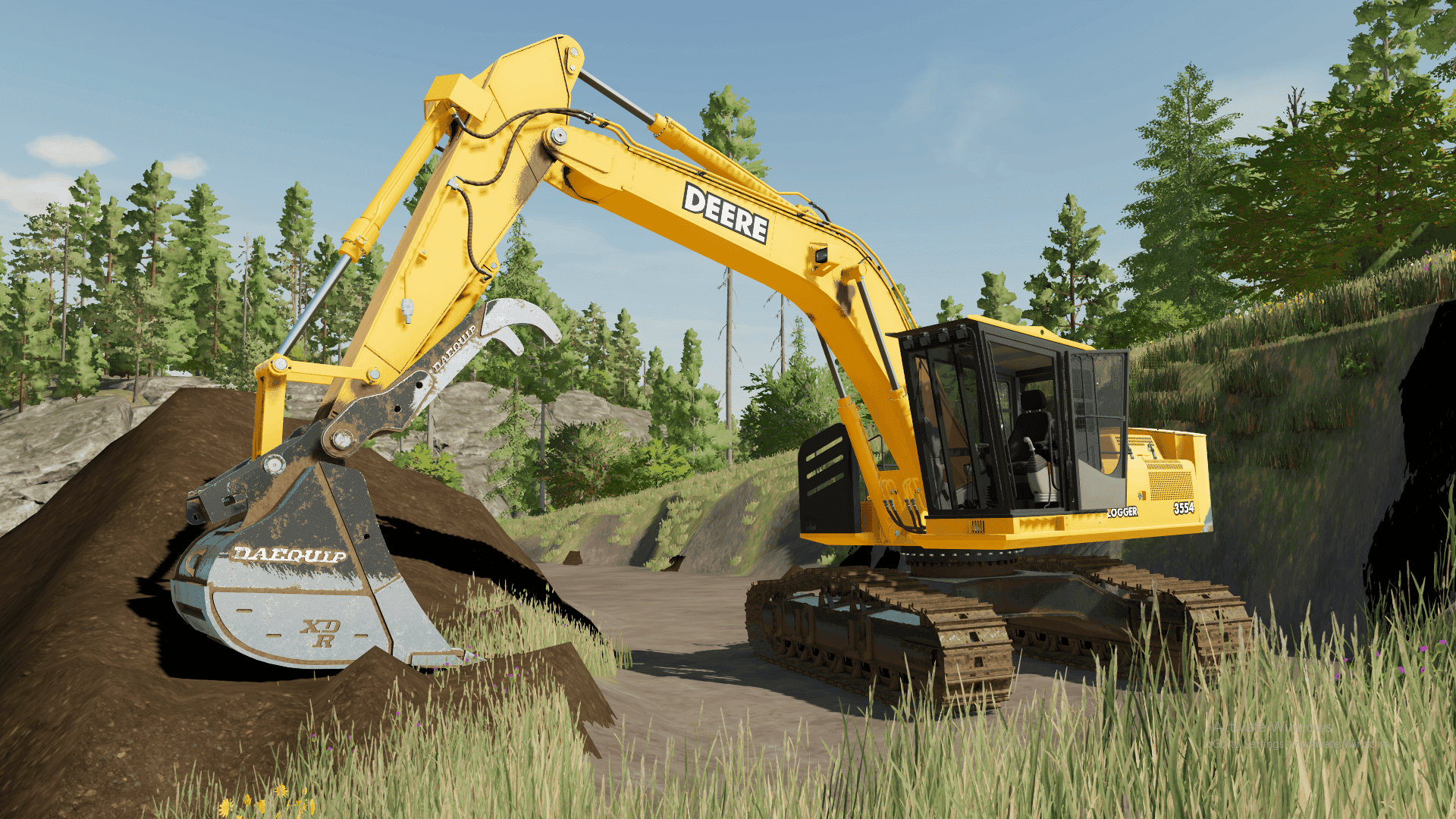 Deere 3554/Hitachi ZX350F-1 Roadbuilder