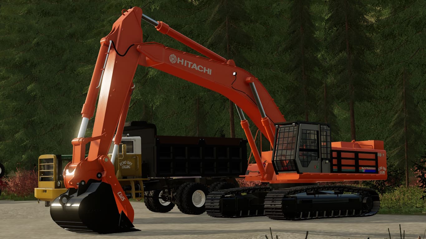 Hitachi EX400LC Backspar Hoe 3