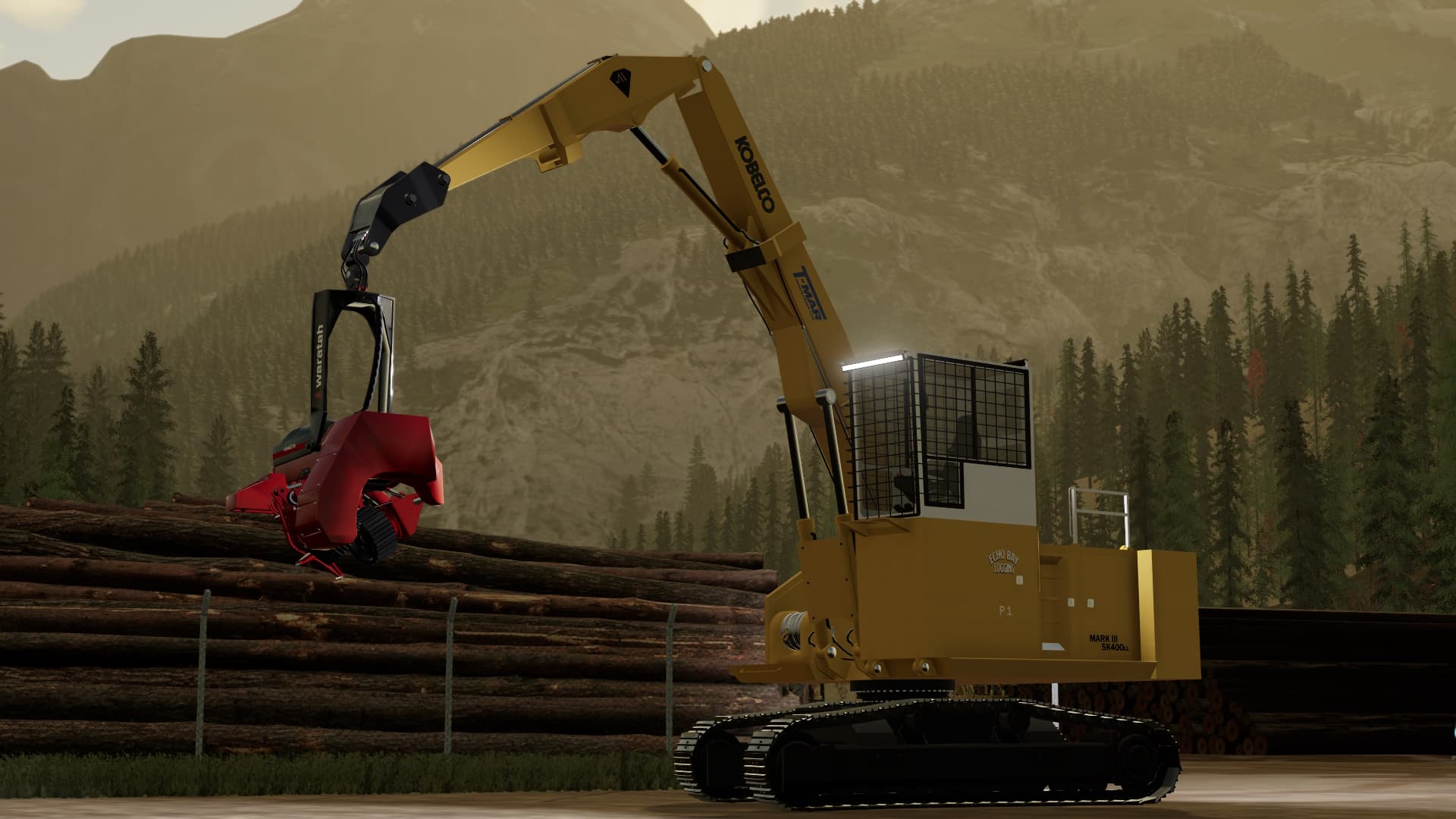 Kobelco SK400LL Log Loader 2