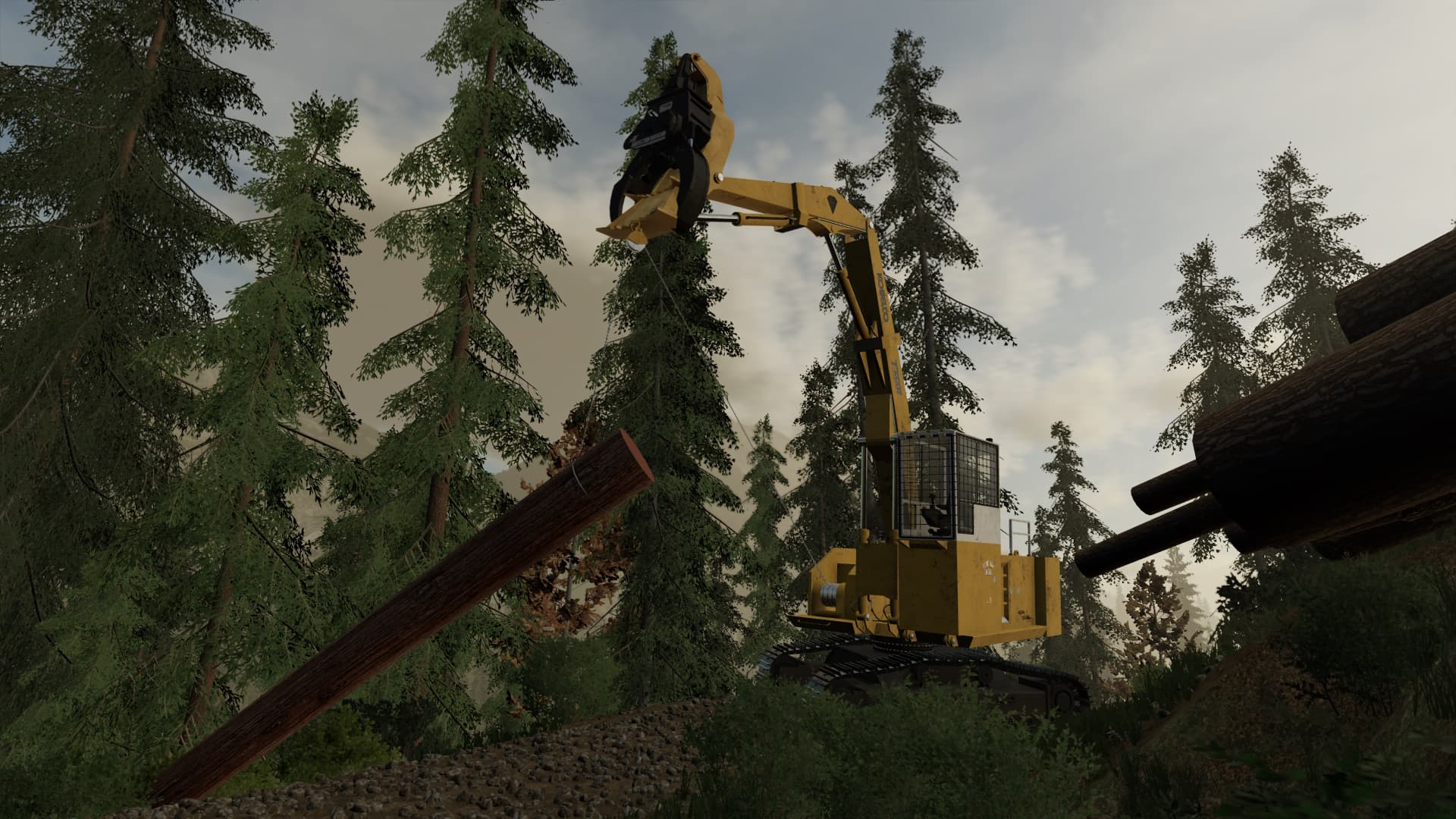 Kobelco SK400LL Log Loader