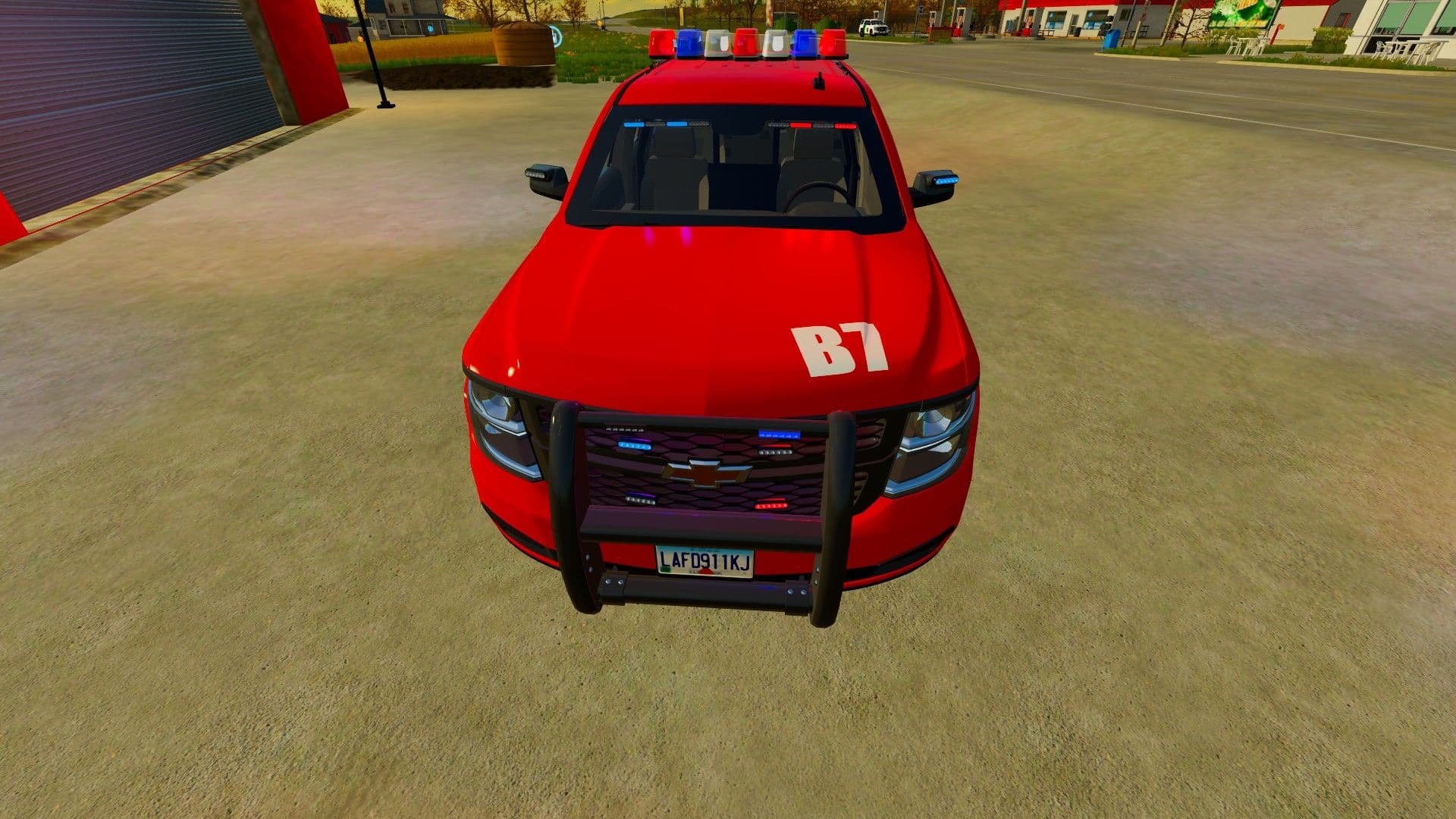 LAFD Battlion Chief Skin Tahoe 3