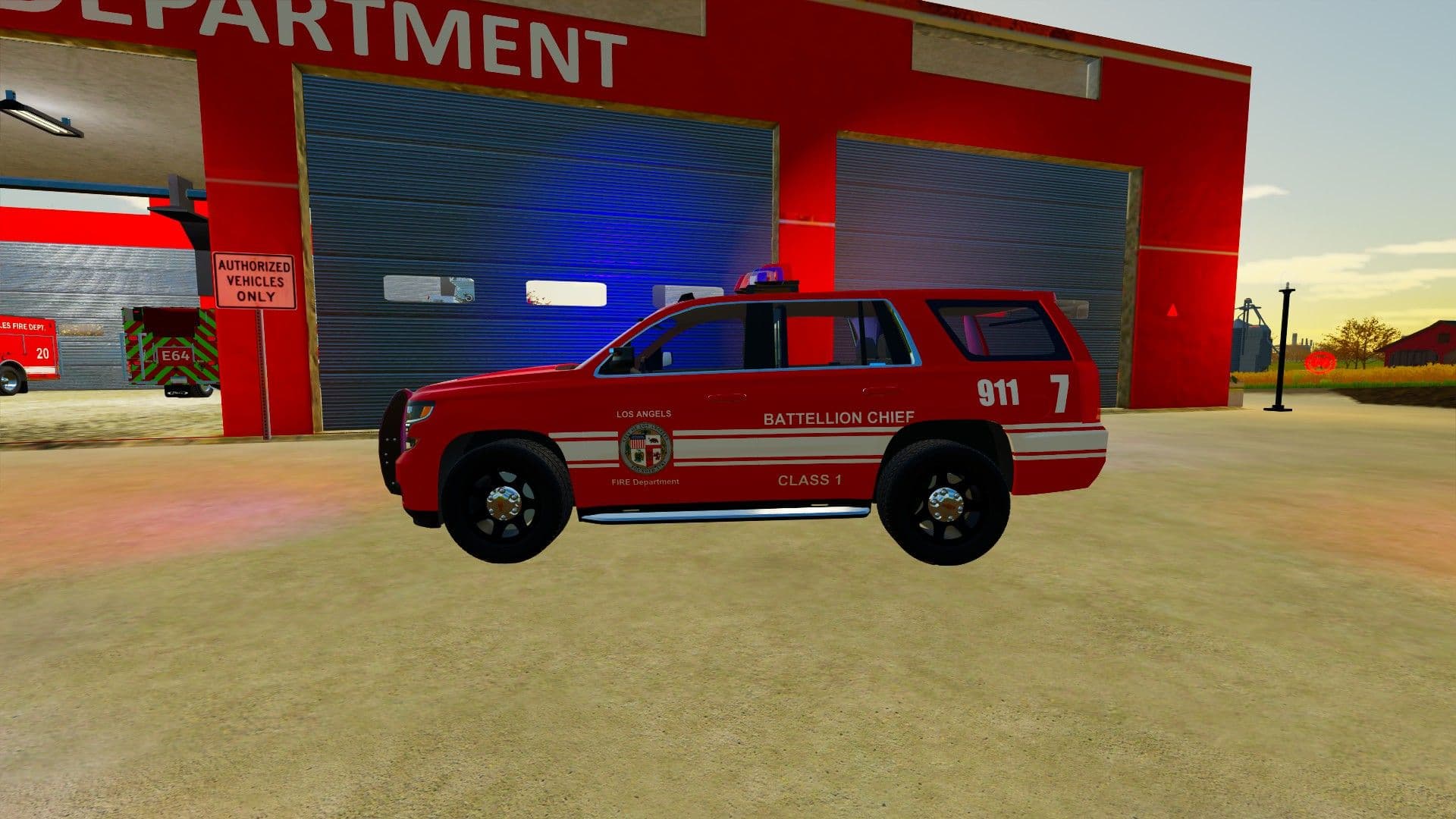 LAFD Battlion Chief Skin Tahoe 2