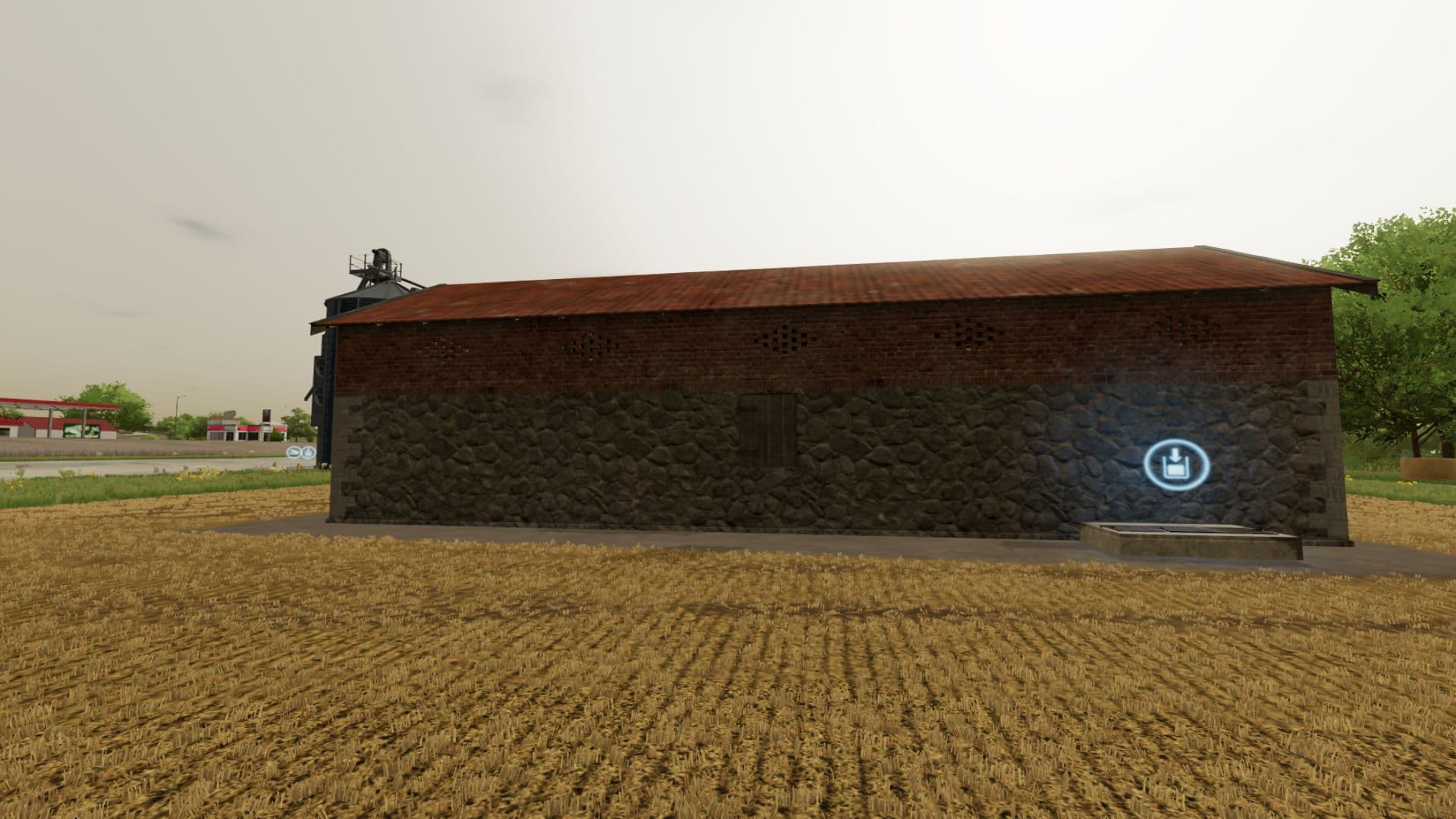 Old brick cowshed