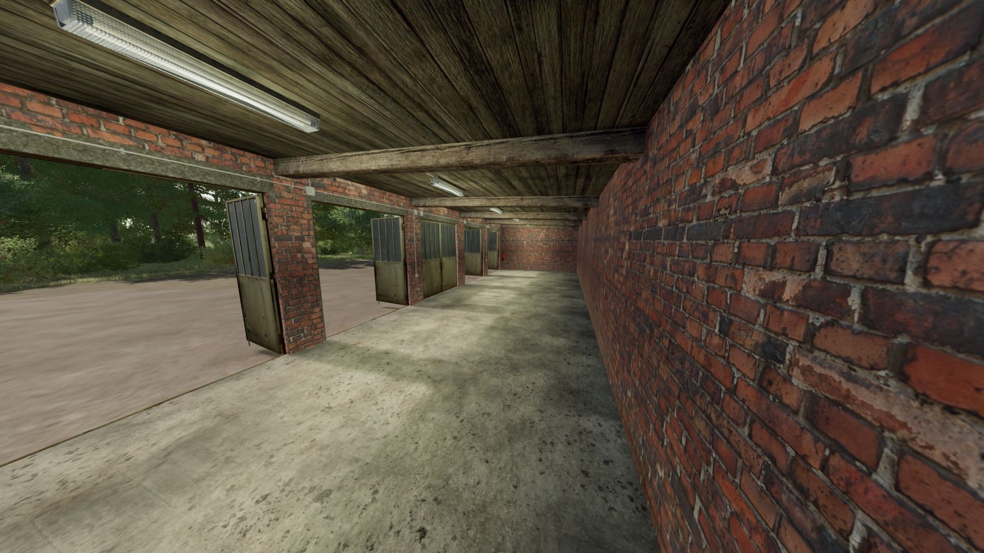 Old brick garage