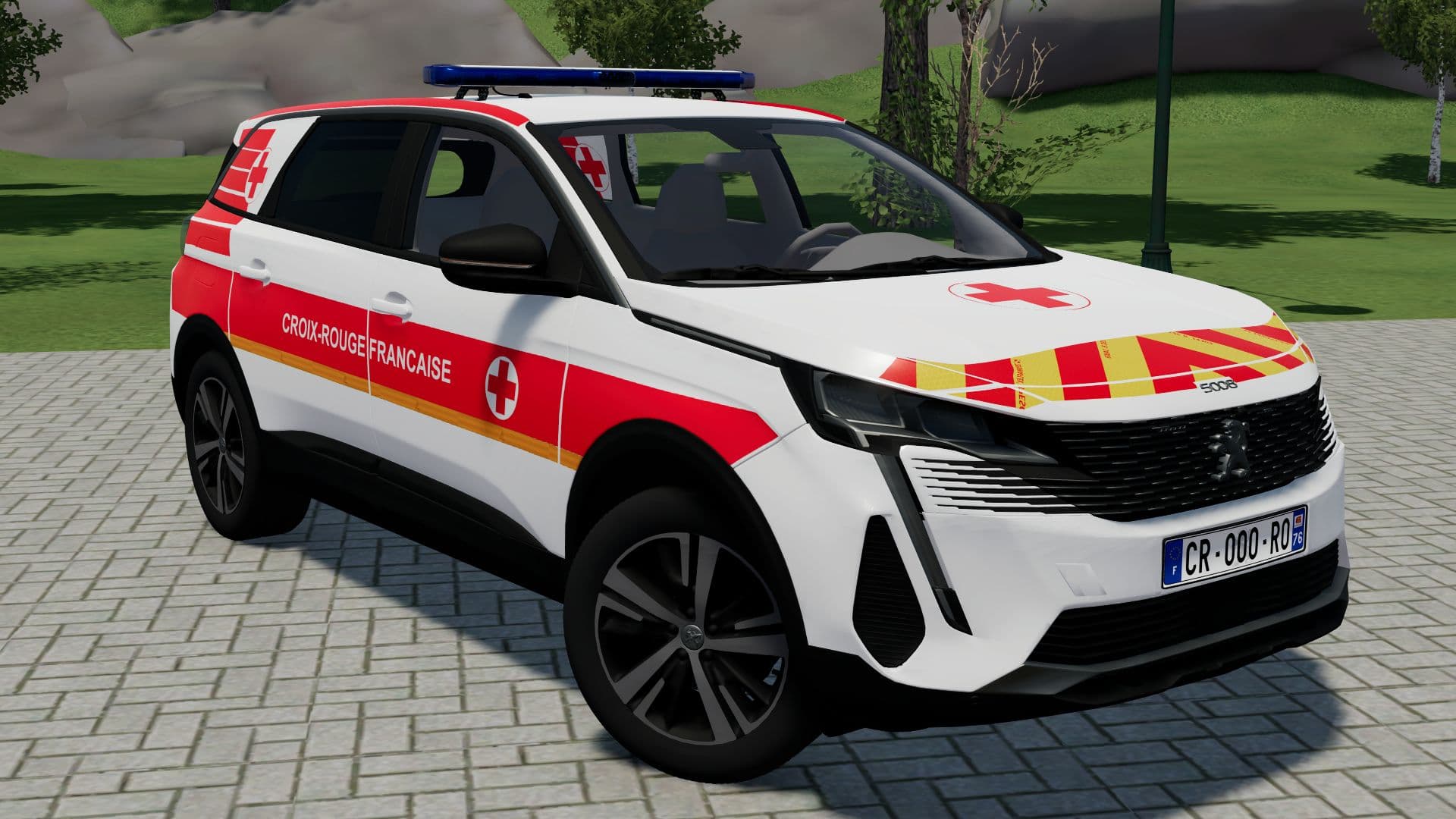 Peugeot 5008 2020 Red Cross
