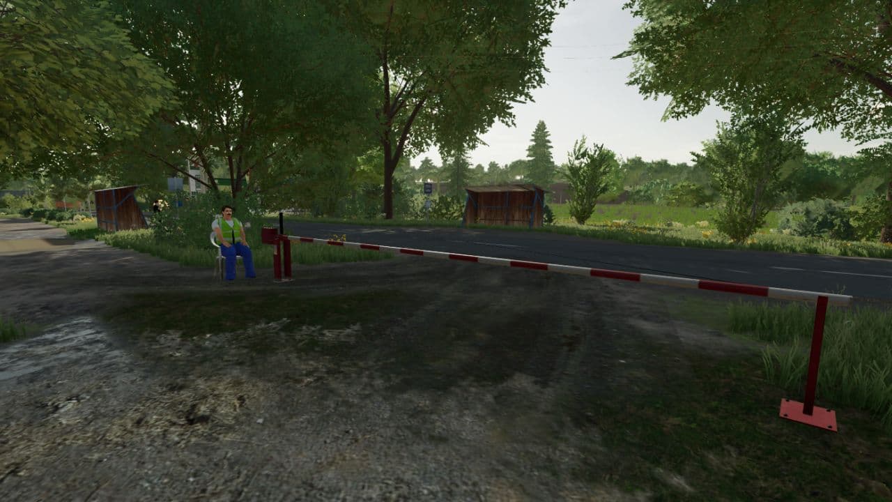 Placeable animated barrier