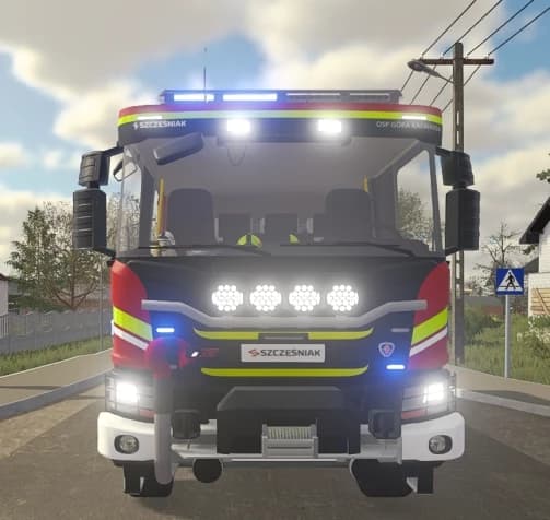 Scania z OSP Góra Kalwaria 4