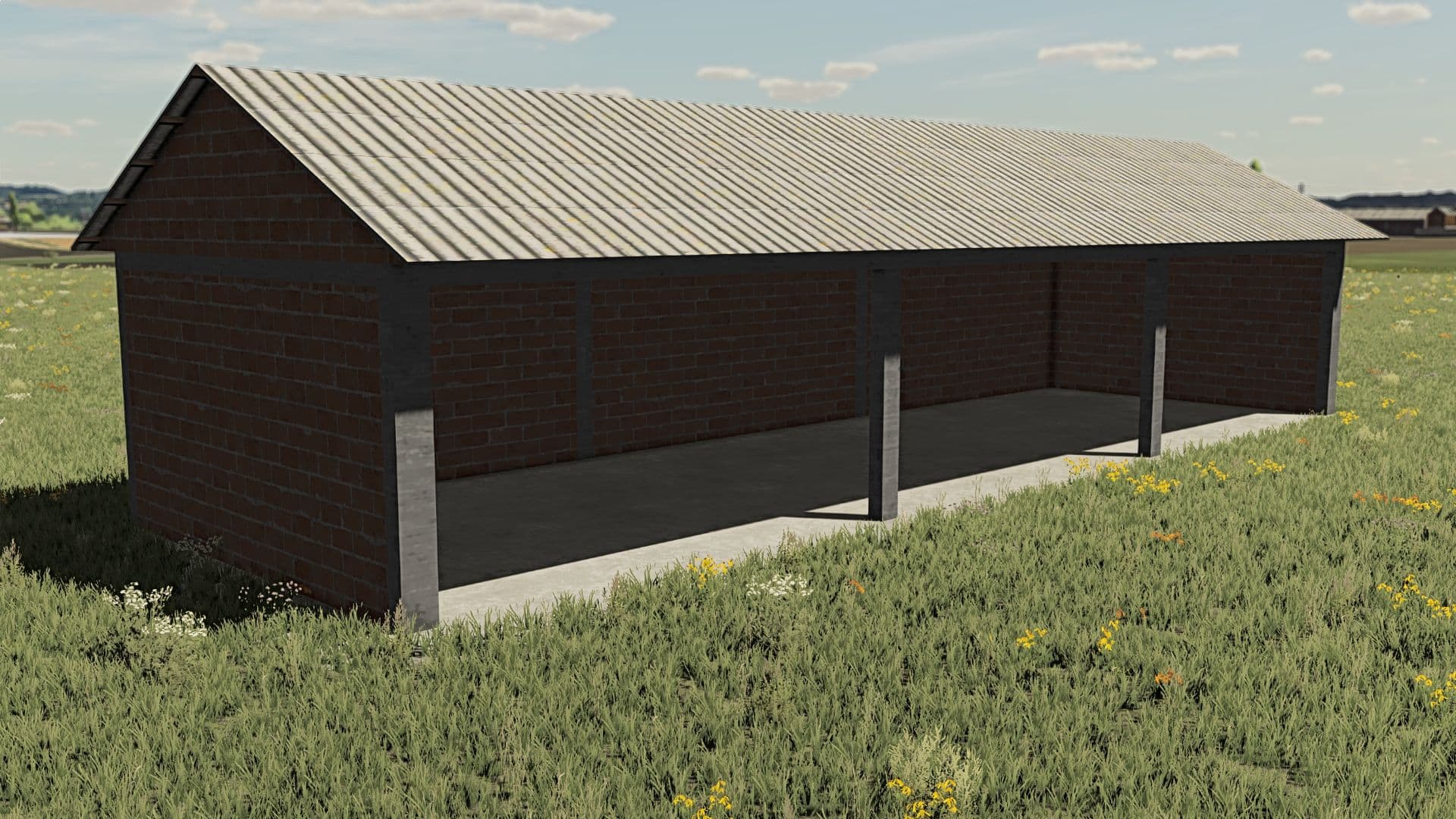 Small Serbian brick shed