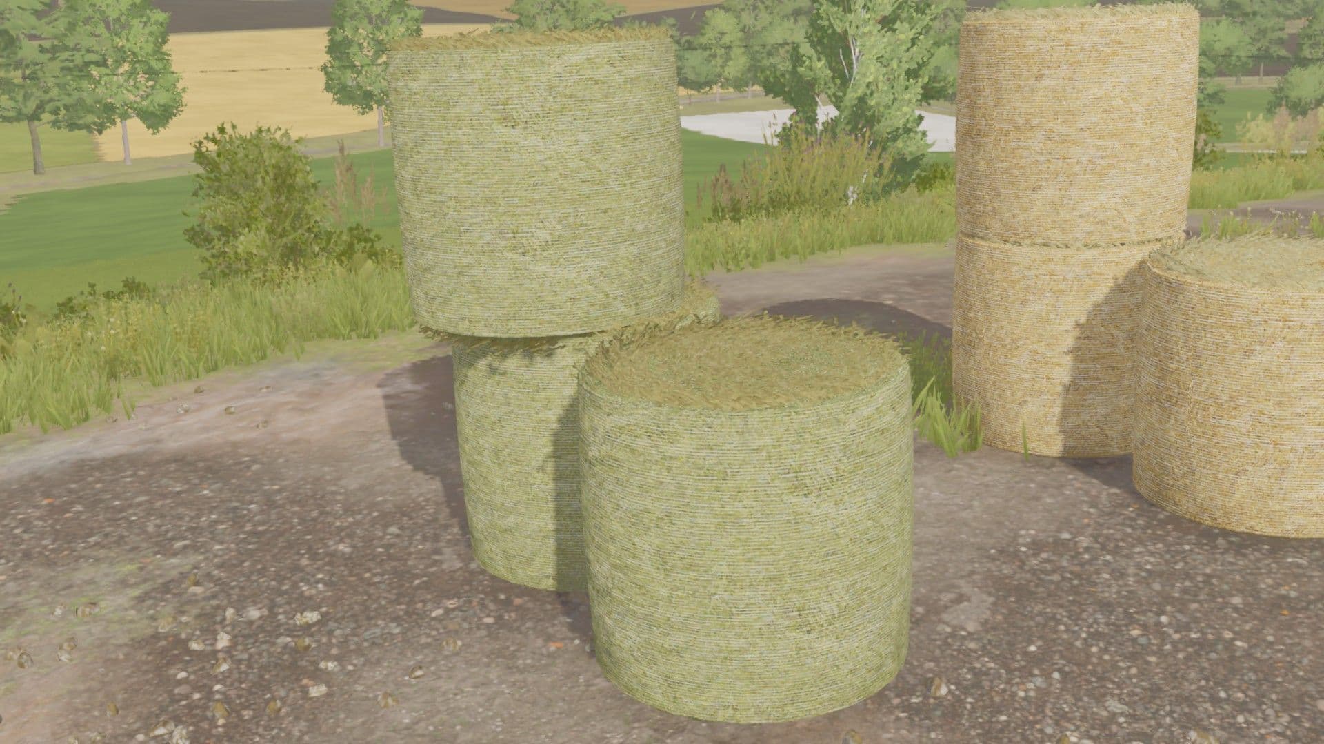 Straw and hay bale textures
