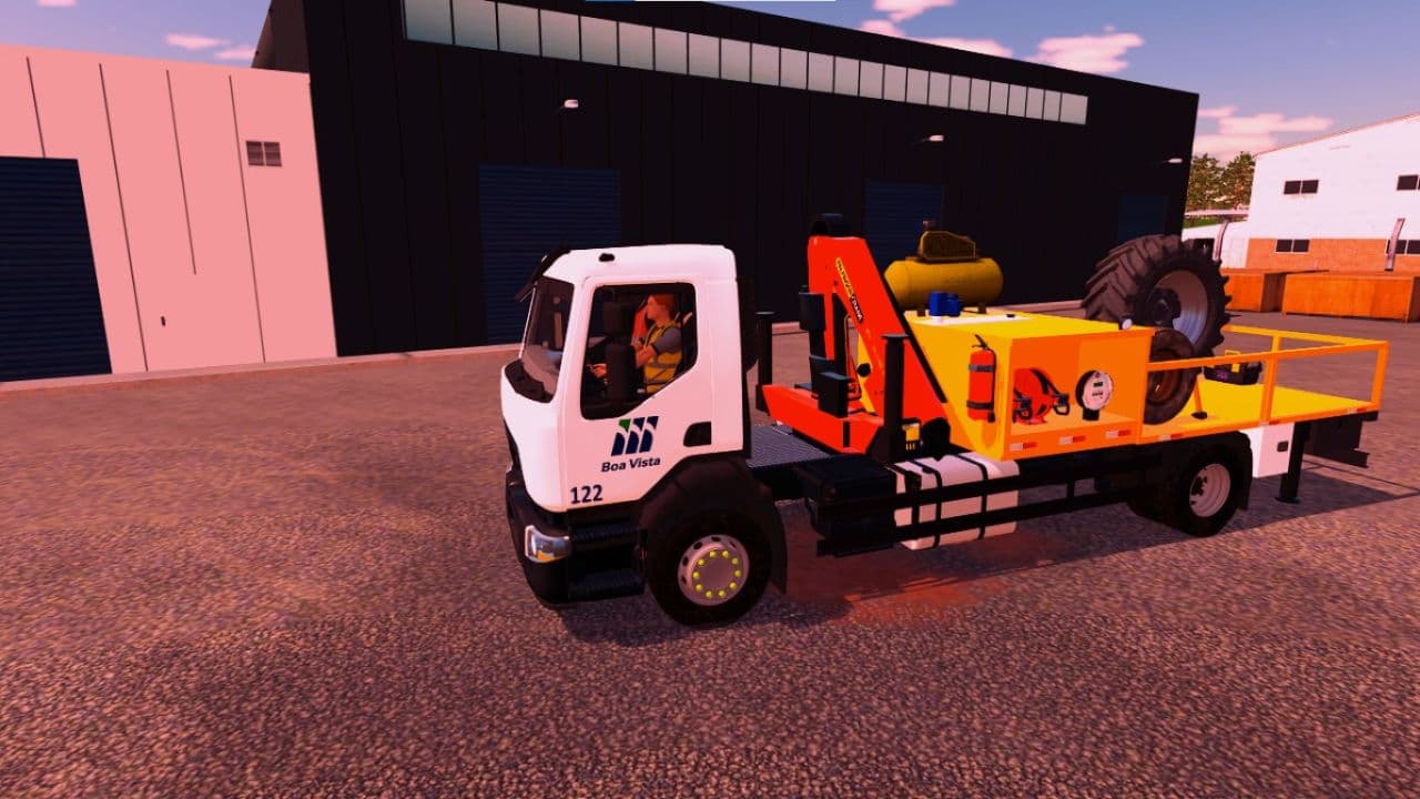 Truck with flatbed 5