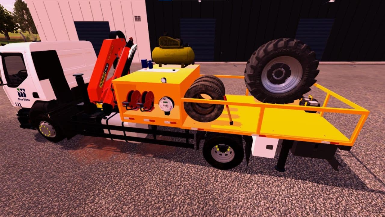 Truck with flatbed 2