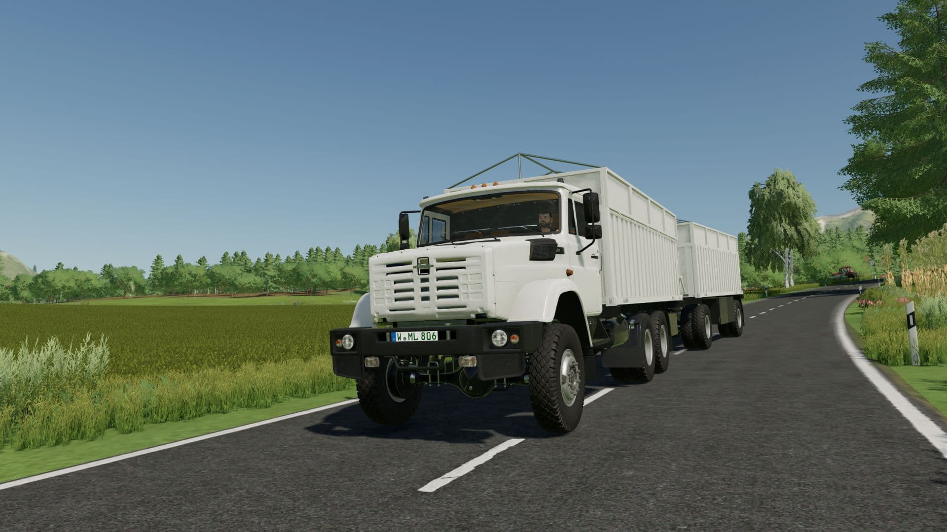 ZIL-4334 trucks and trailer V 6