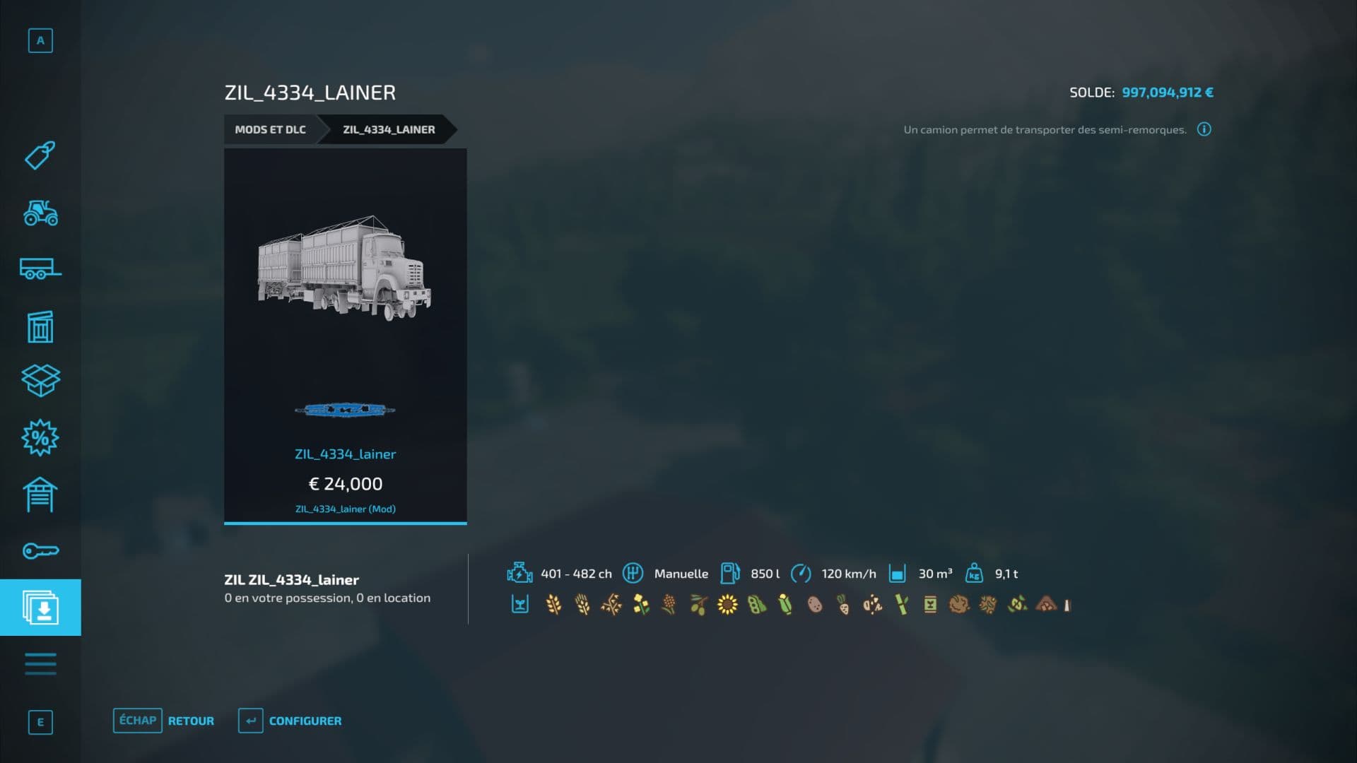 ZIL-4334 trucks and trailer V 5
