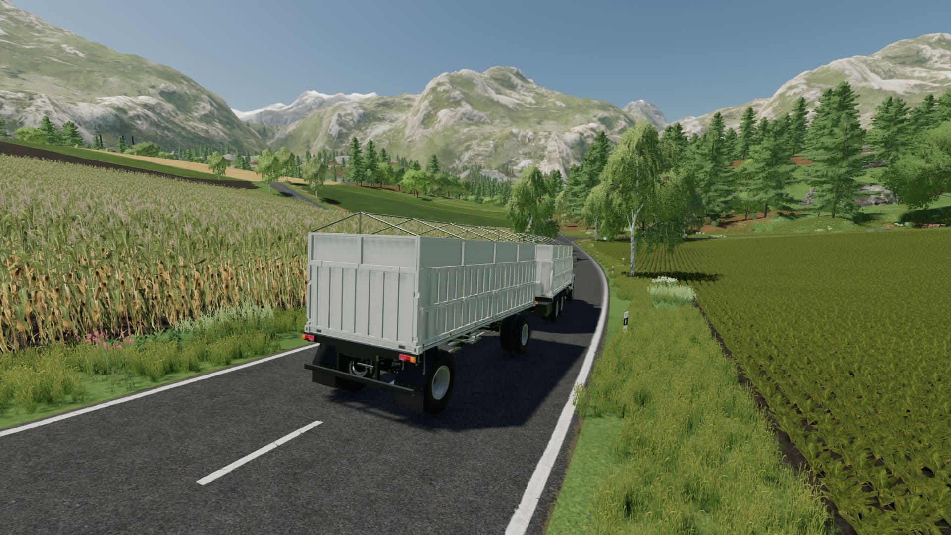 ZIL-4334 trucks and trailer V