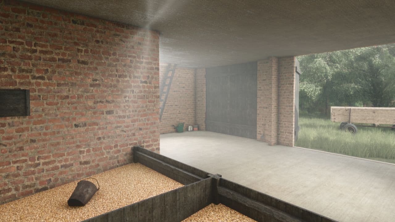 Barn with Grain Silo 4