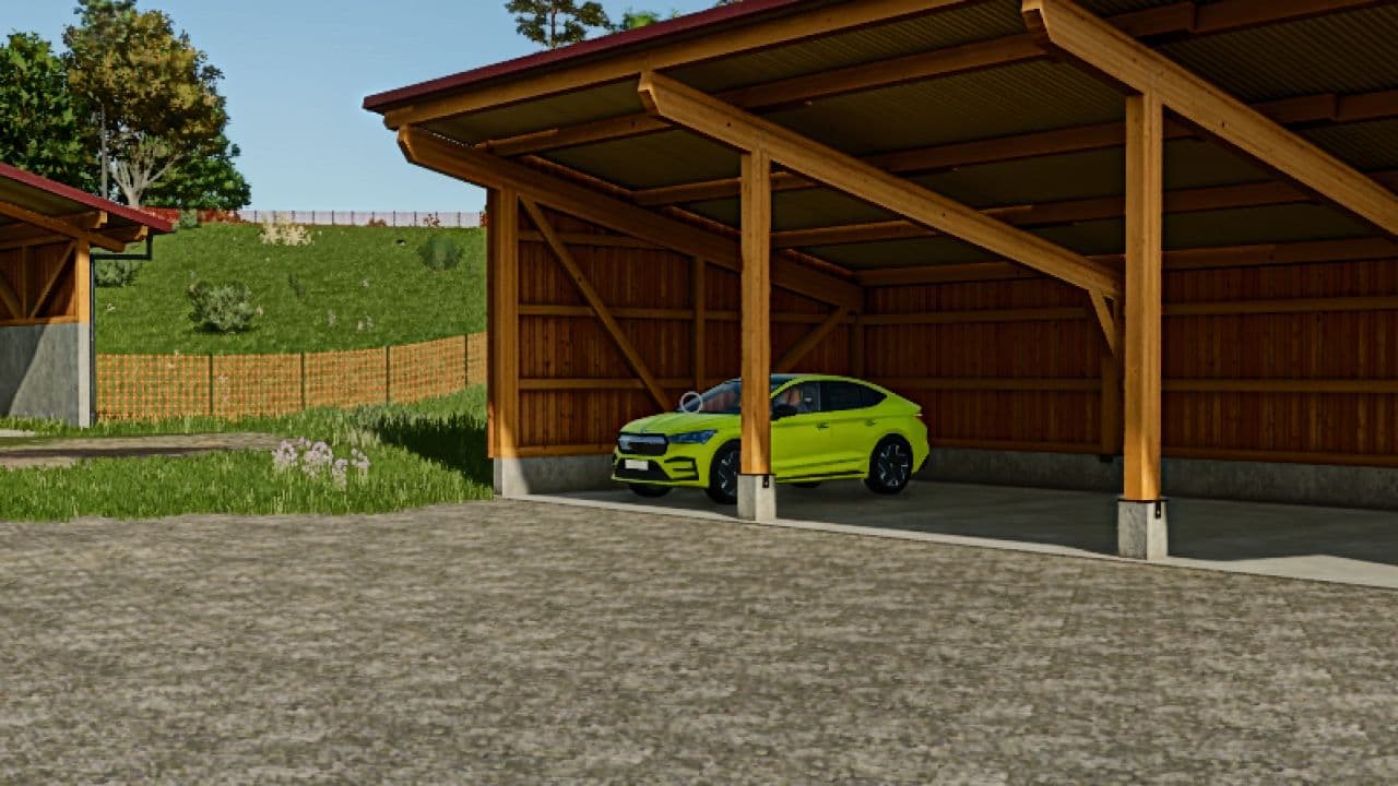 Employee parking lot