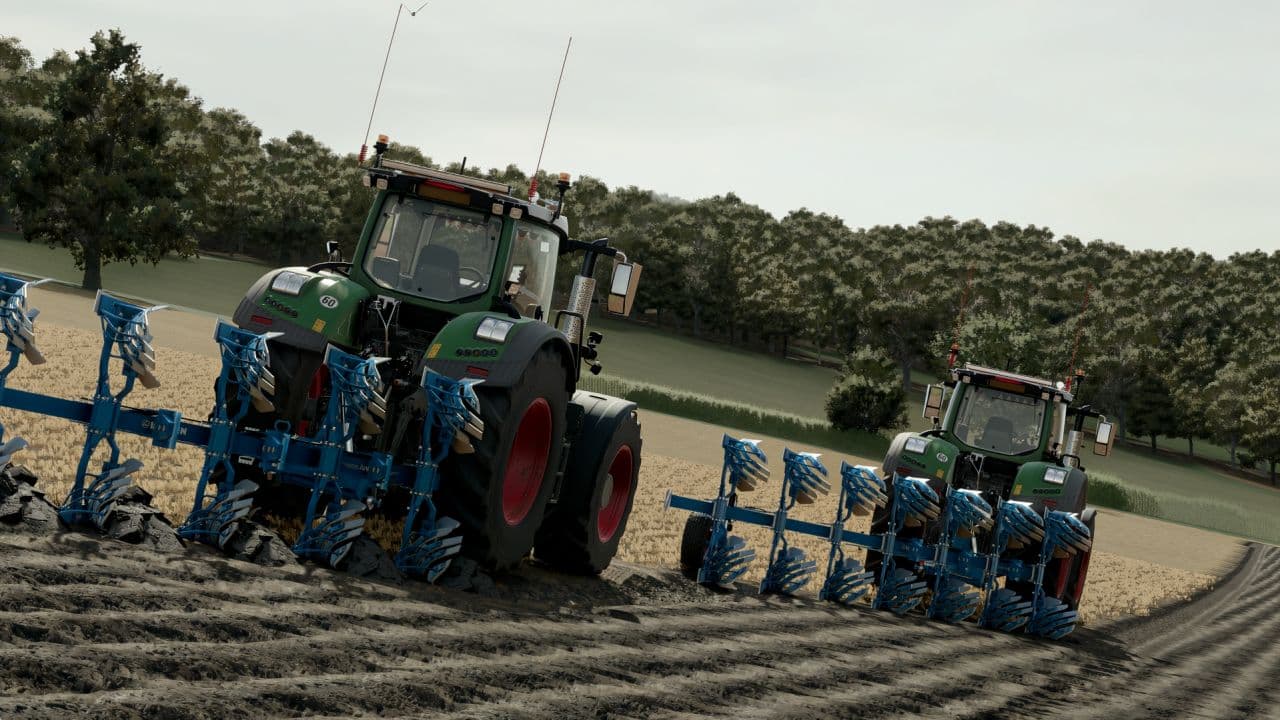 Lemken 7 fur on land plough