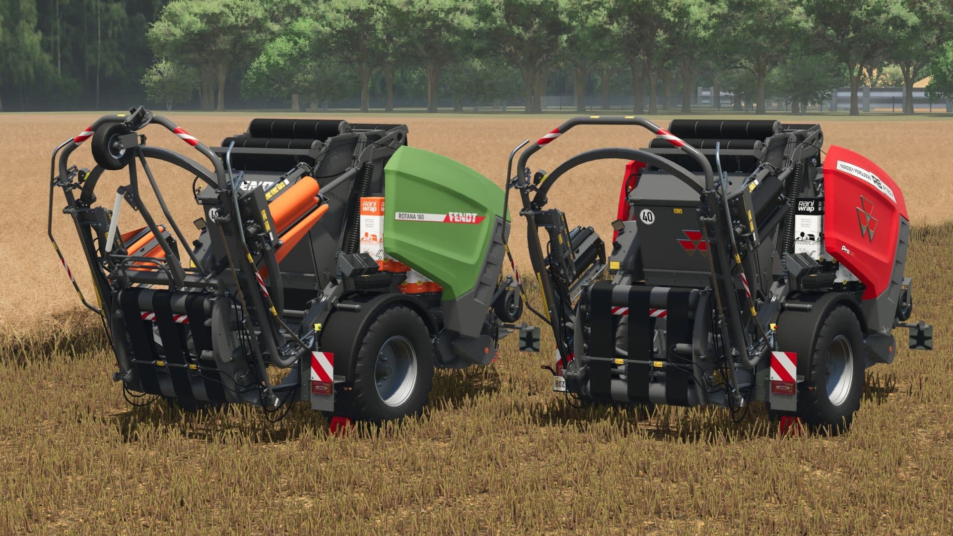 Fendt/MF Baler-Wrapping Combination 2