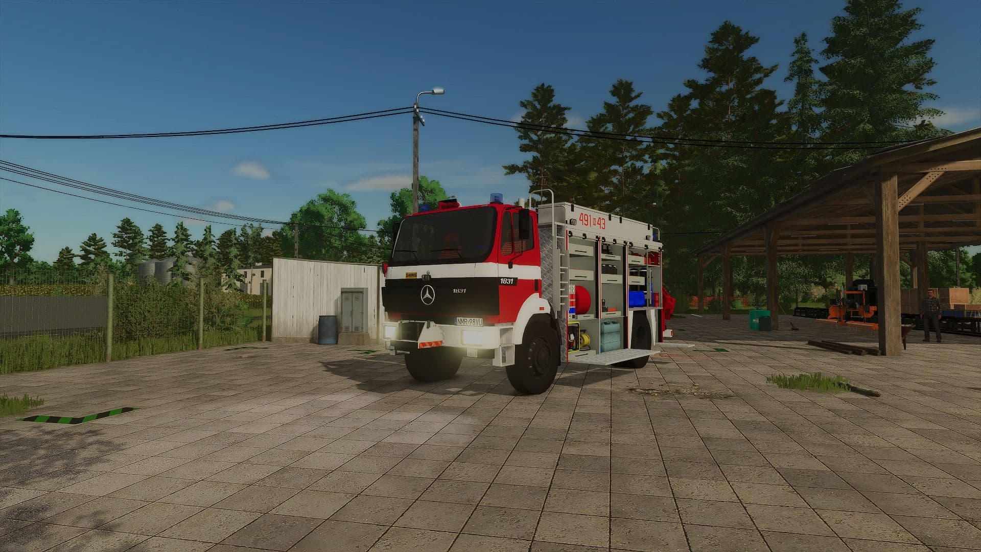 Mercedes Benz 1831 SCRt Saurus 491[N]43 JRG Mrągowo 2