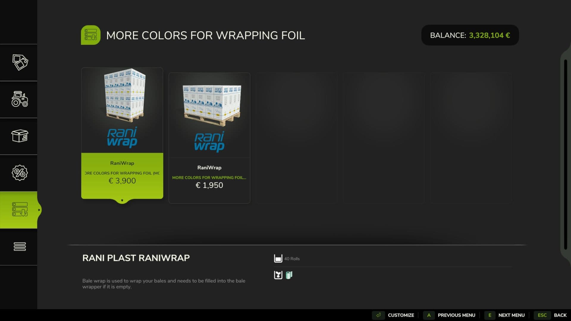 More Colors for Wrapping Film 2