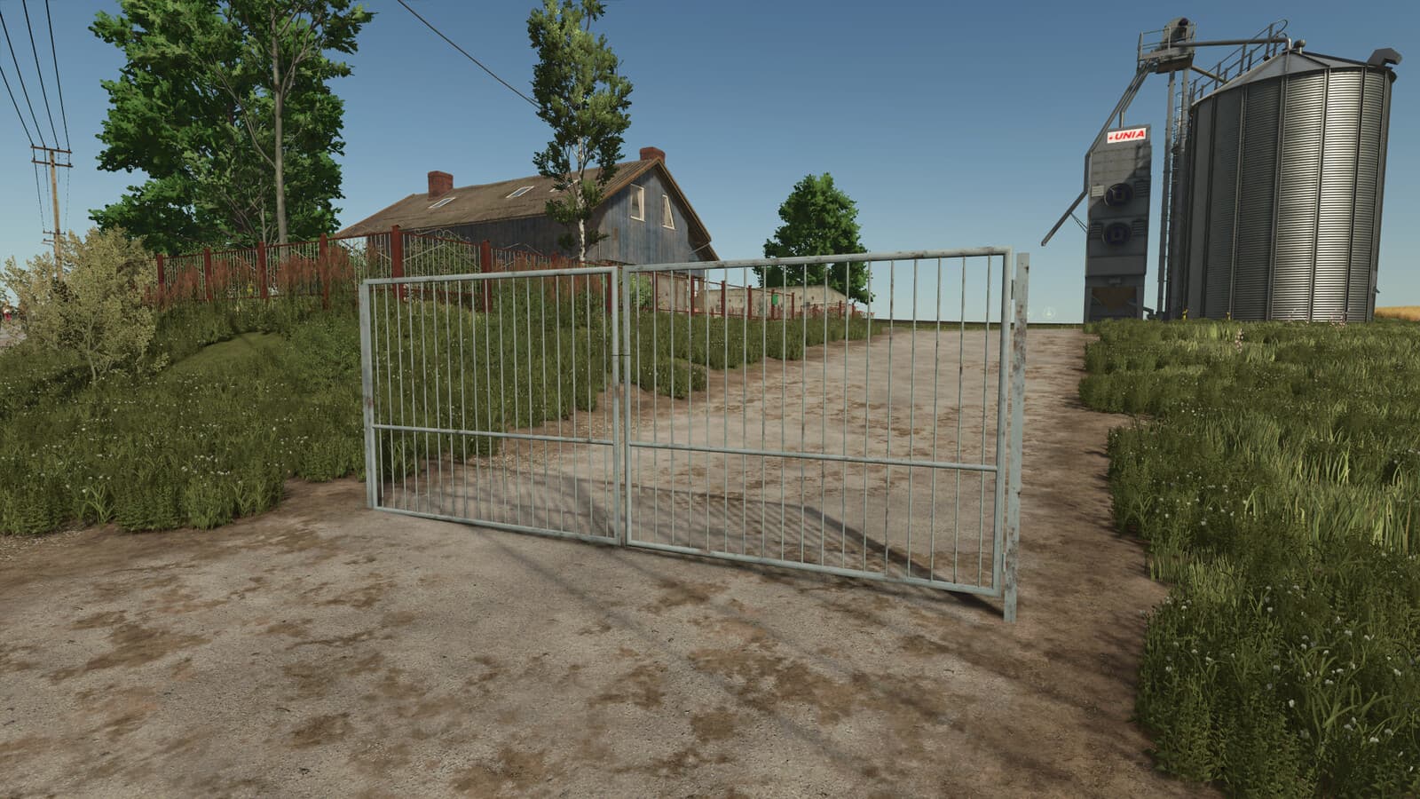 Old Blue Metal Gate