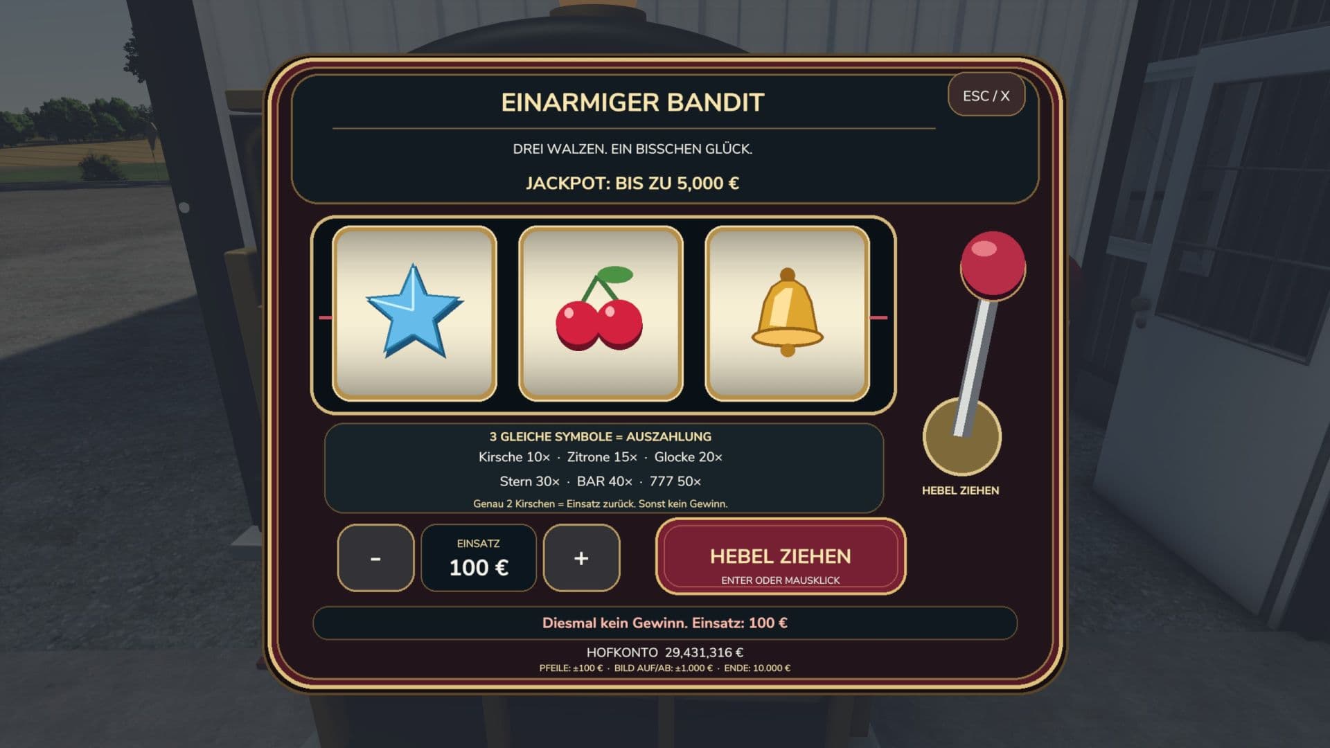 One-armed bandit (slot machine) 2