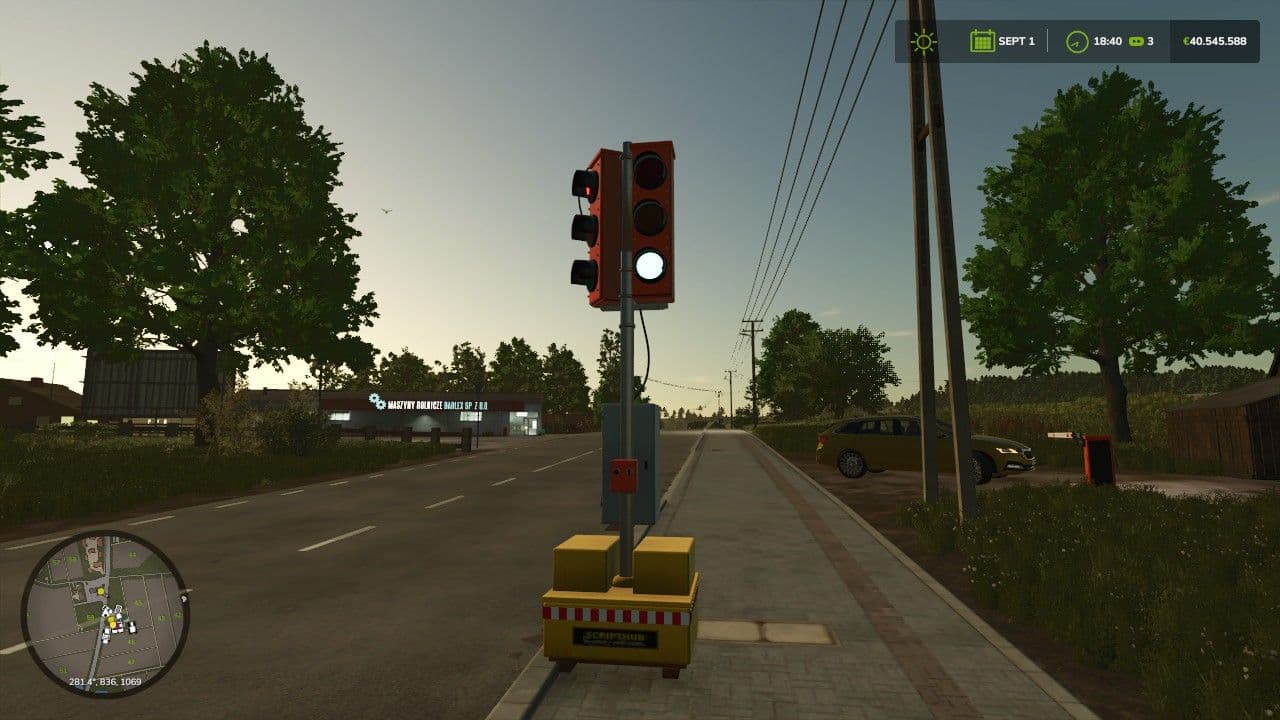 Portable replacement traffic light