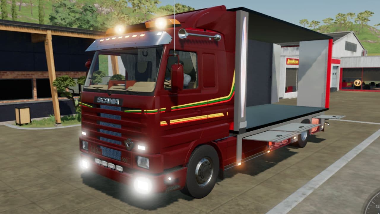 Scania 143 with tarpaulin