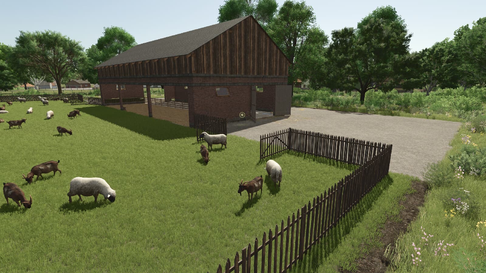 Sheep Goat Barn With Bale Storage 5