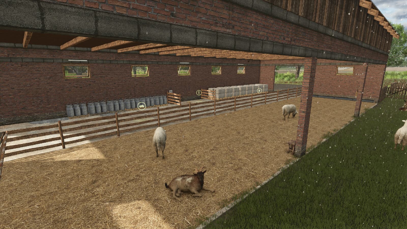 Sheep Goat Barn With Bale Storage 4