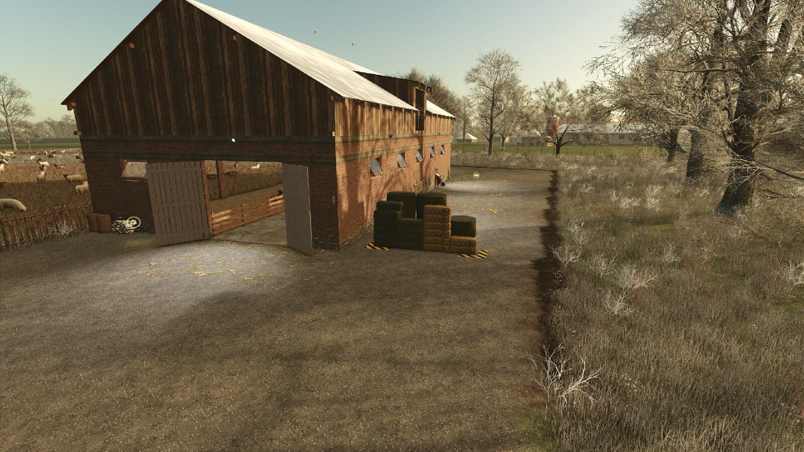 Sheep Goat Barn With Bale Storage 2