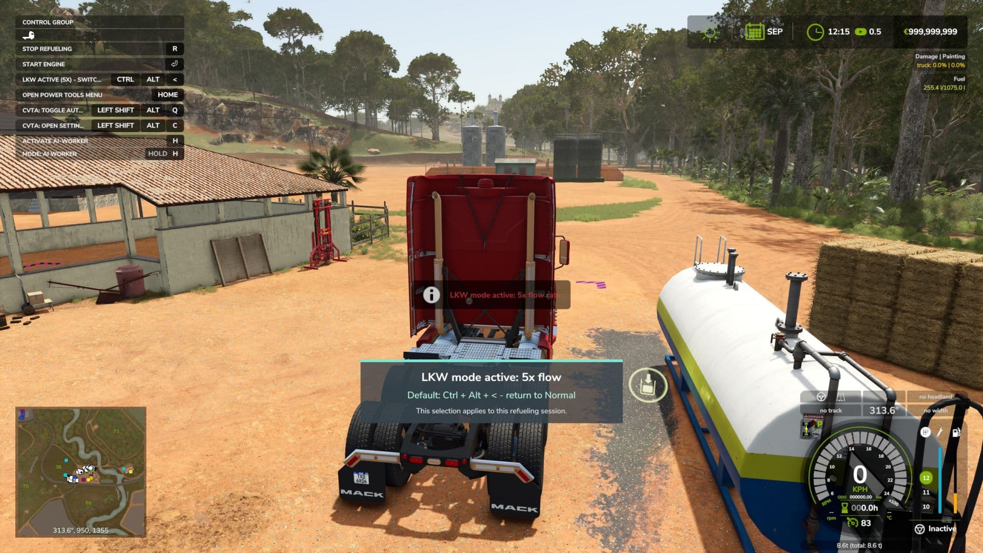 Truck Refueling Speed (5x) 2