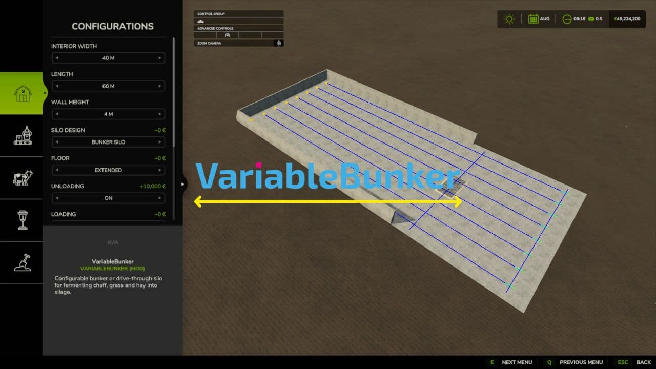 Variable Bunker Silo 5