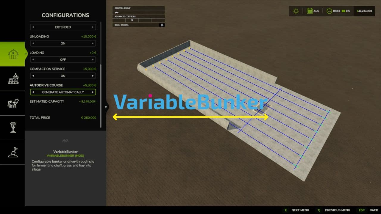 Variable Bunker Silo 4
