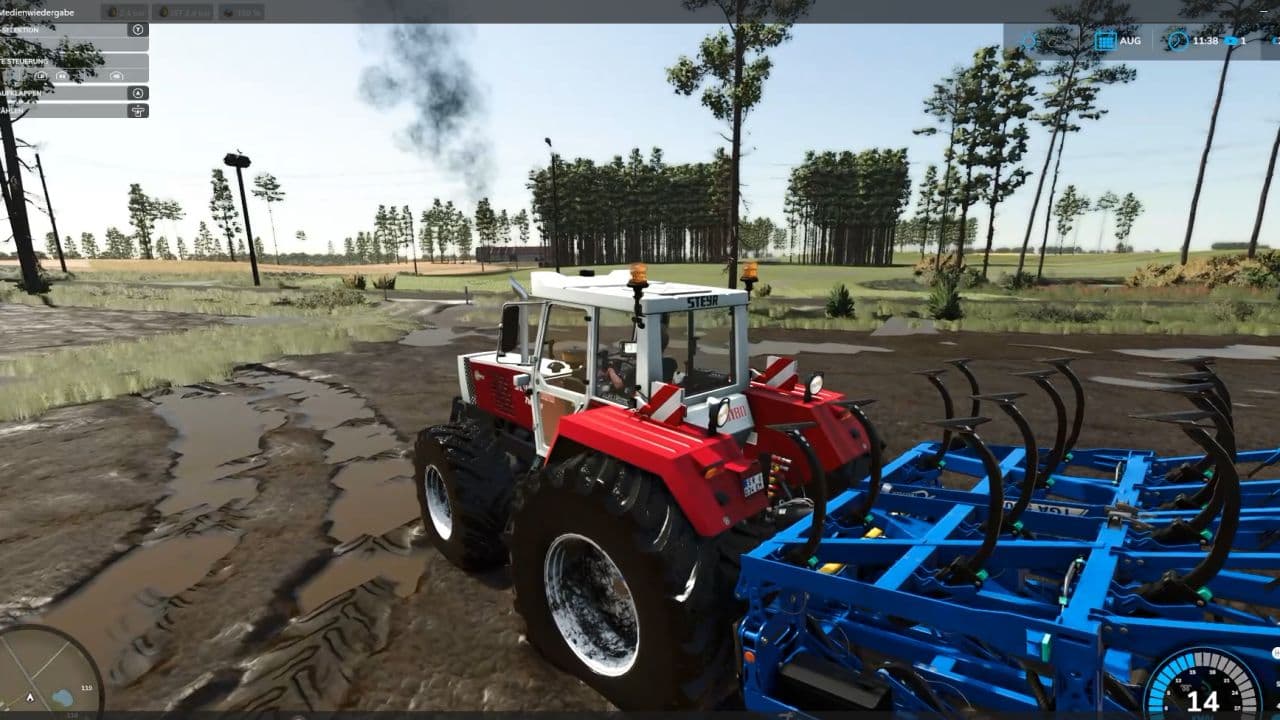 Water in deep wheel tracks 4