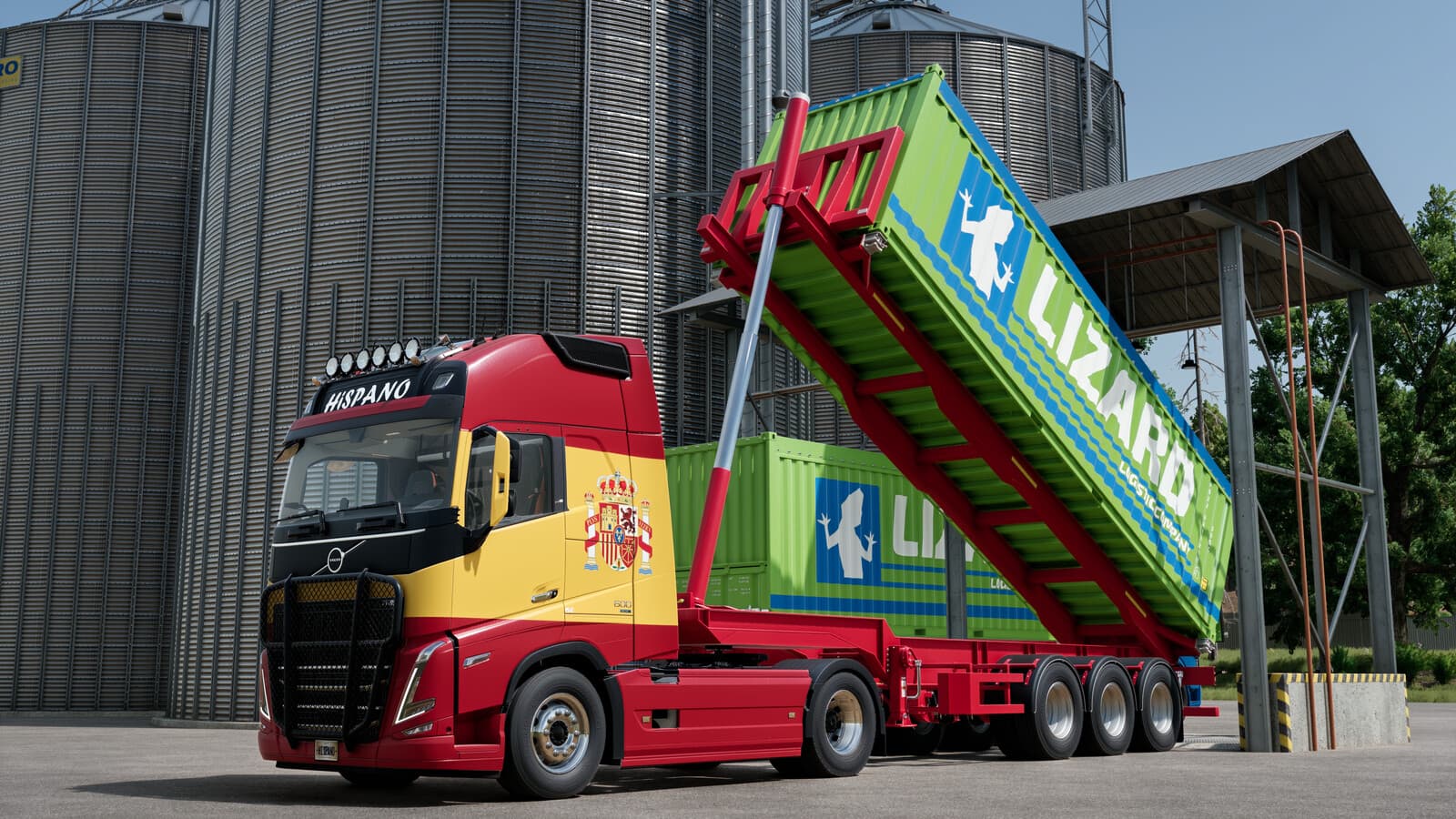 Fliegl Tipping Container Trailer 5